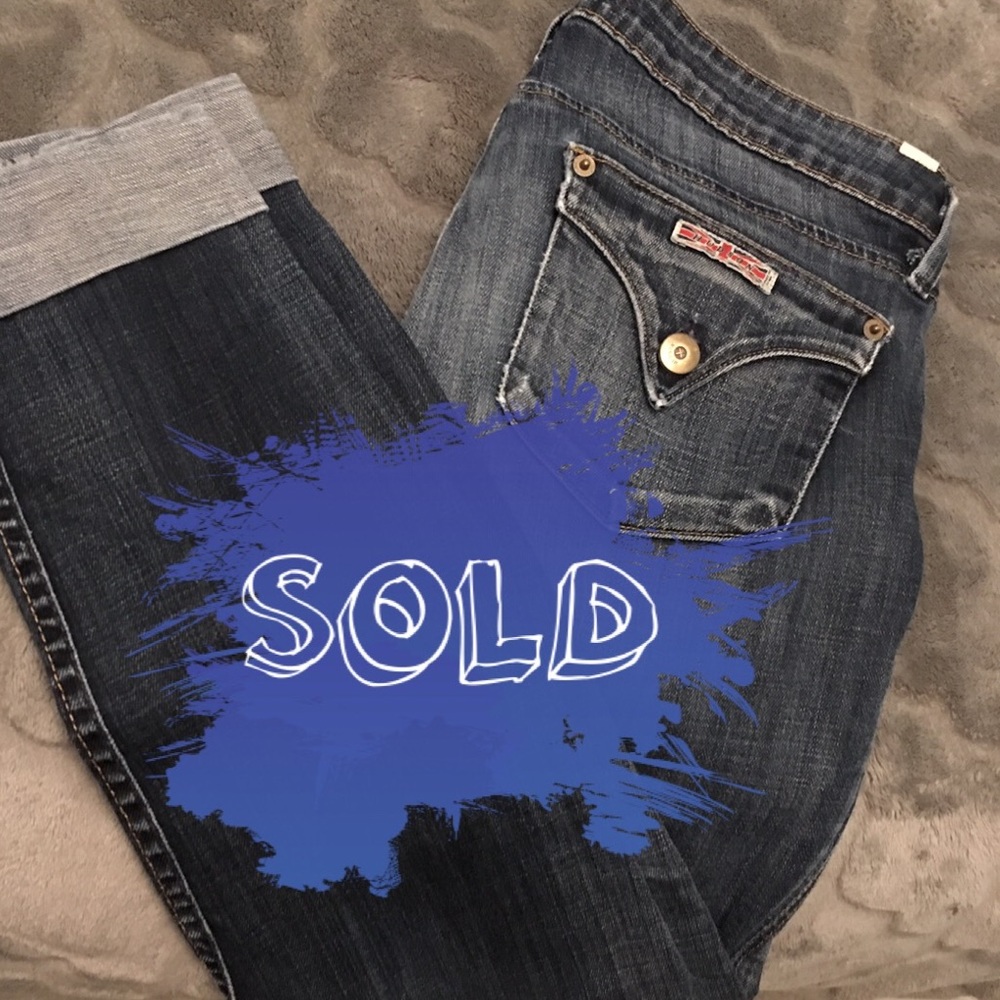 Hudson Denim Capris, cuffed